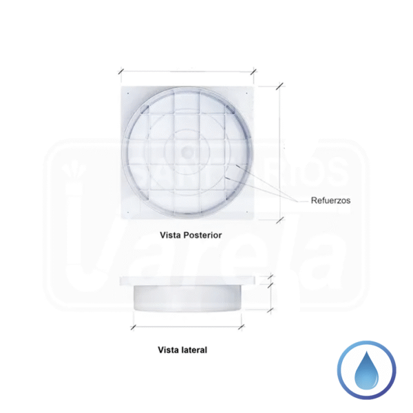 COJINETE PVC SUDAMERICAN - TAPA SOLA